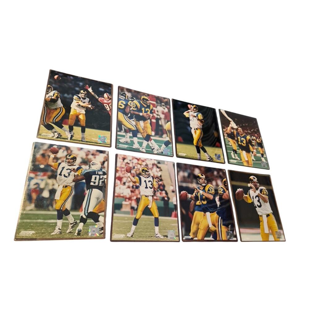 Kurt Warner St Louis Rams Photo File Licensed Prints Lot of 8 NFL Unsigned